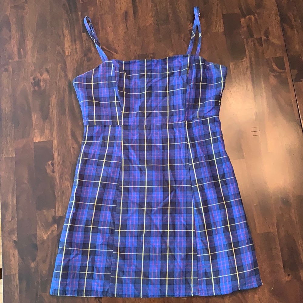 Forever 21 Blue Plaid Dress, S